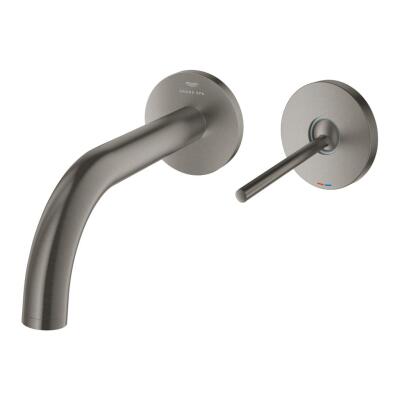 Grohe Lavabo Bataryası İki Delikli Duvardan Atrio Br. Hard Graphite - 29410AL0 - 2