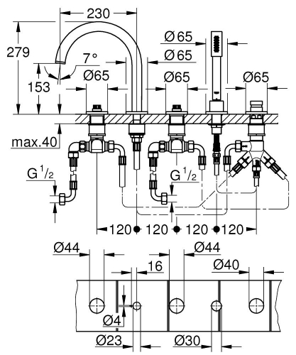 Grohe Lever - 25224GN0 - 4