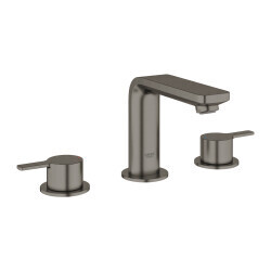 Grohe Lineare 3 Delikli Ankastre Lavabo Bataryası, Sifon Kumandalı, Fırçalı Sert Grafit - 20304AL1 - 1