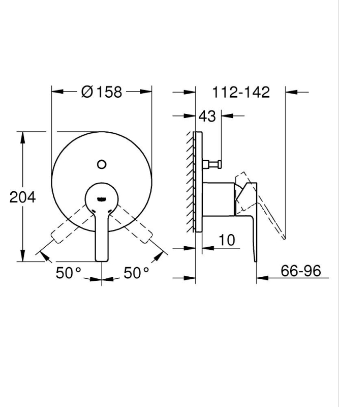 Grohe Lineare Ankastre Banyo/Duş Bataryası - 24064Al1 - 5