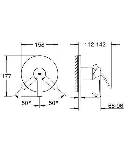 Grohe Lineare Ankastre Duş Bataryası - 24063001 - 4