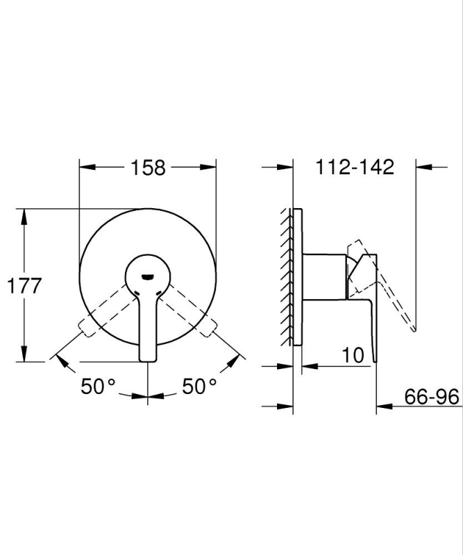 Grohe Lineare Ankastre Duş Bataryası - 24063Dc1 - 5