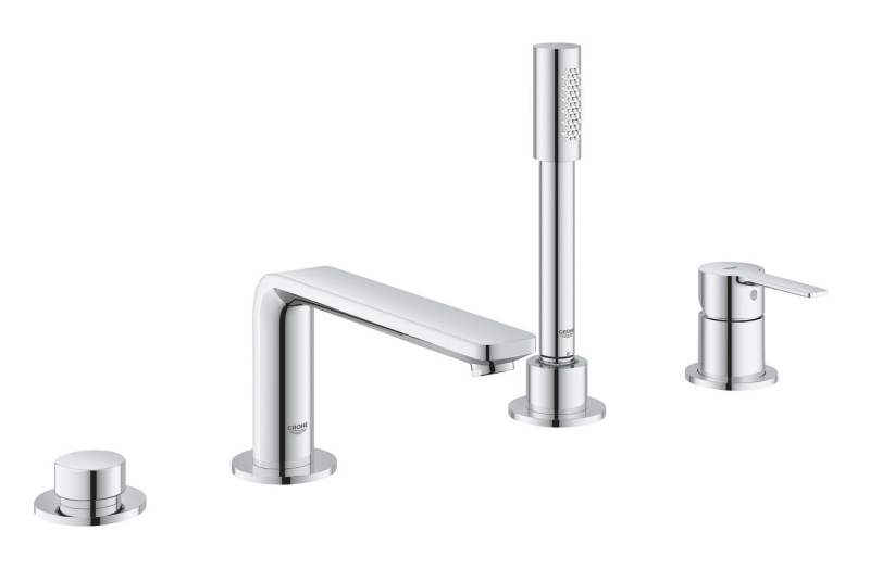 Grohe Lineare Dört Delikli Küvet Bataryası - 19577001 - 1