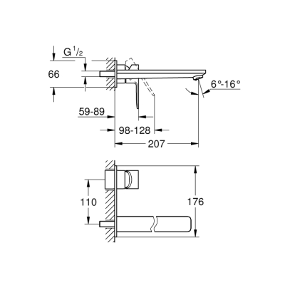 Grohe Lineare İki Delikli Lavabo Bataryası
L-Boyut - 23444001 - 2