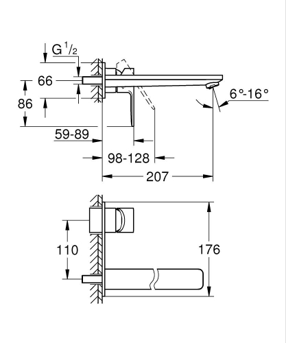 Grohe Lineare İki Delikli Lavabo Bataryası
L-Boyut - 23444Dc1 - 5
