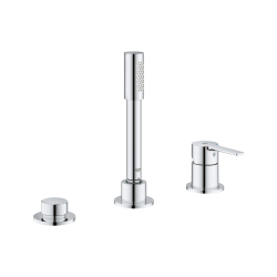 Grohe Lineare Üç Delikli Tek Kumandalı Banyo Kombinasyonu - 19965001 - GROHE