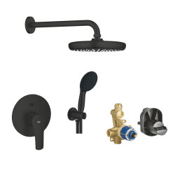 Grohe Mat Siyah Ankastre Set - 1 - 