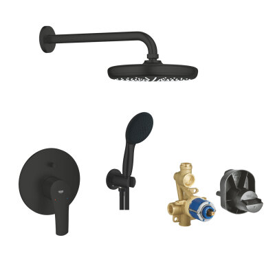 Grohe Mat Siyah Ankastre Set - 1 - 1