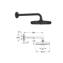 Grohe Mat Siyah Ankastre Set - 1 - 2