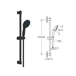 Grohe Mat Siyah Ankastre Set - 2 - 2