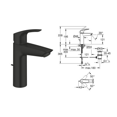 Grohe Mat Siyah Ankastre Set - 2 - 3