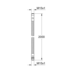 Grohe Metal Duş Hortumu - 28146000 - 2