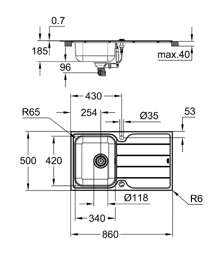 Grohe Minta Eviye Ve Batarya Seti - 31573Sd1 - 4