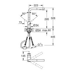 Grohe Minta Tek Kumandalı Eviye Bataryası - 30274000 - 2