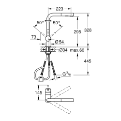 Grohe Minta Tek Kumandalı Eviye Bataryası - 30274A00 - 2