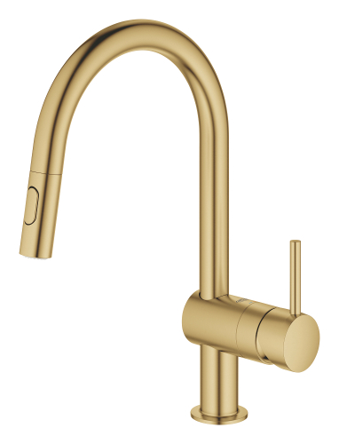 Grohe Minta Tek kumandalı eviye bataryası Altın - 32321GN2 - 3