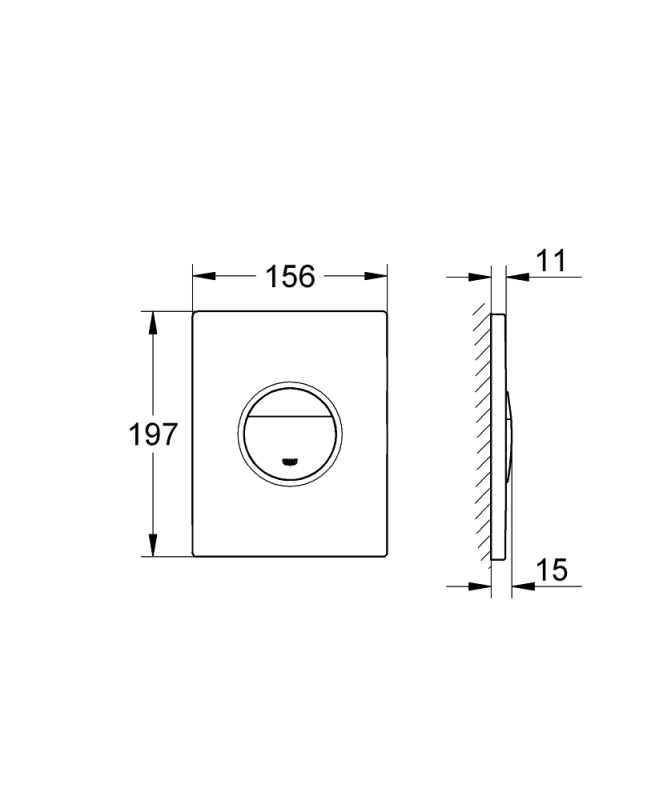 Grohe Nova Cosmopolitan Kumanda Paneli - 38765P00 - 3