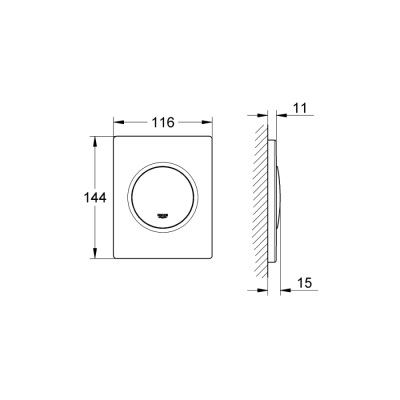 Grohe Nova Cosmopolitan Kumanda Paneli - 38804000 - 2