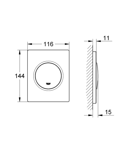 Grohe Nova Cosmopolitan Kumanda Paneli - 38804P00 - 3