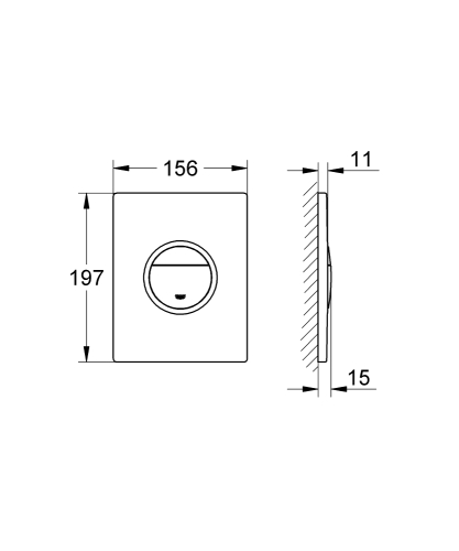 Grohe Nova Cosmopolitan Light Kumanda Paneli - 38809000 - 3