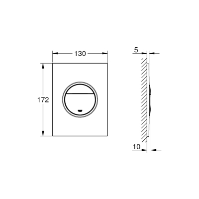 Grohe Nova Cosmopolitan S Kumanda Paneli - 37601000 - 2