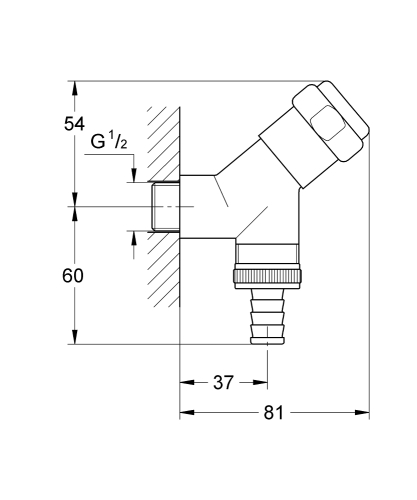 Grohe Orjinal Was® Bağlantı Borusu - 41010000 - 3