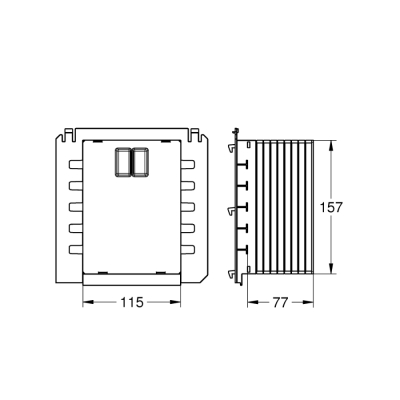 Grohe Panel Revizyonu İçin Kapak Şablonu - 40911000 - 2