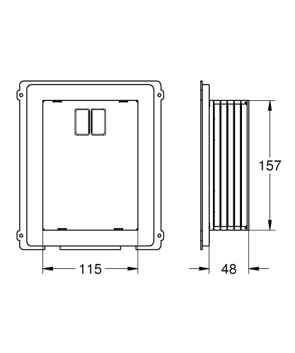 Grohe Panel Revizyonu İçin Kapak Şablonu - 40949000 - 3