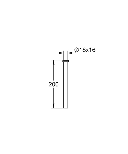 Grohe Pisuar Yıkama Borusu - 37035000 - 3