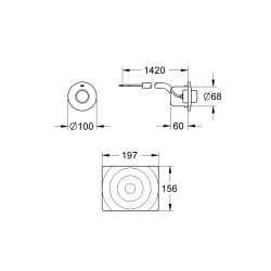 Grohe Pnömatik Kumanda - 37059000 - 2
