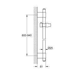 Grohe Power&Soul Duş Sürgüsü, 900 Mm - 27785000 - 2