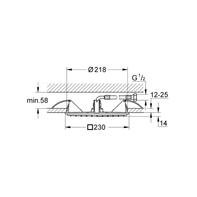 Grohe Rainshower Allure 230 Tepe Duşu 1 Akışlı - 27863000 - 2