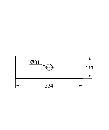 Grohe Rainshower Aqua #1 Hole - 26784000 - 3
