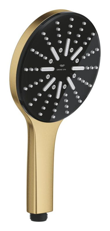 Grohe RainShower Aqua El Duşu, 3 Akışlı, Fırçalı Altın - 101676GN00 - 1