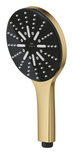 Grohe RainShower Aqua El Duşu, 3 Akışlı, Fırçalı Altın - 101676GN00 - 4