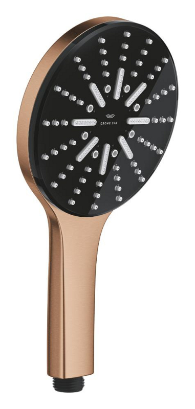 Grohe RainShower Aqua El Duşu, 3 Akışlı, Fırçalı Bakır - 101676DL00 - 1