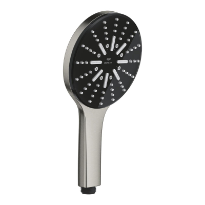 Grohe RainShower Aqua El Duşu, 3 Akışlı, Paslanmaz Çelik - 101676DC00 - 1