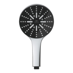 Grohe Rainshower Aqua el duşu 3 jet tipi Siyah Krom - 101676KI00 - 2