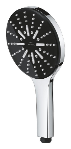 Grohe Rainshower Aqua el duşu 3 jet tipi Siyah Krom - 101676KI00 - 4