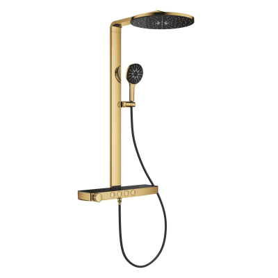 Grohe Rainshower Aqua Pure SmartControl Duş Sistemi, Duvara Monte, Termostatik Bataryalı Duş Kolonu, Altın - 101680GL00 - 2