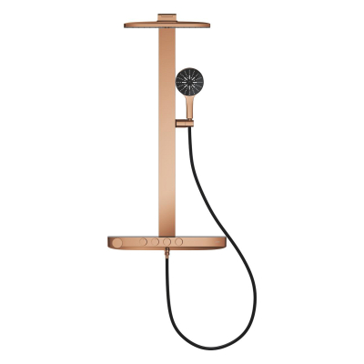 Grohe Rainshower Aqua Pure SmartControl Duş Sistemi, Duvara Monte, Termostatik Bataryalı Duş Kolonu, Bakır - 100962DA00 - 2
