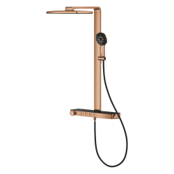 Grohe Rainshower Aqua Pure SmartControl Duş Sistemi, Duvara Monte, Termostatik Bataryalı Duş Kolonu, Bakır - 100962DA00 - 3