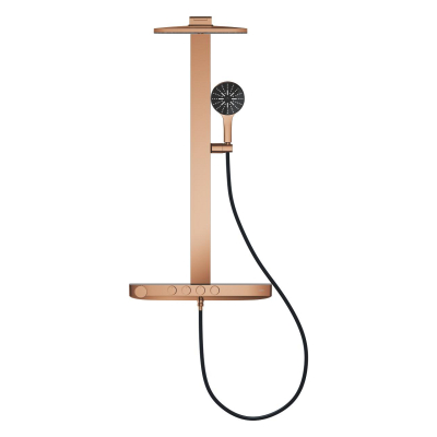 Grohe Rainshower Aqua Pure SmartControl Duş Sistemi, Duvara Monte, Termostatik Bataryalı Duş Kolonu, Bakır - 101680DA00 - 3