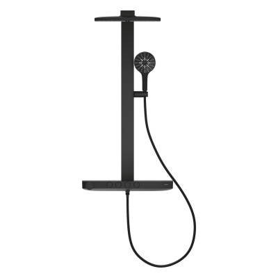 Grohe Rainshower Aqua Pure SmartControl Duş Sistemi, Duvara Monte, Termostatik Bataryalı Duş Kolonu, Hayalet Siyah - 100961KF00 - 3