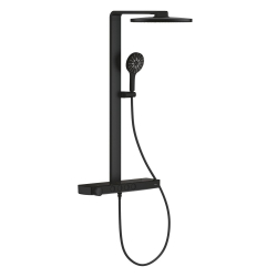 Grohe Rainshower Aqua Pure SmartControl Duş Sistemi, Duvara Monte, Termostatik Bataryalı Duş Kolonu, Hayalet Siyah - 100964KF00 - 1