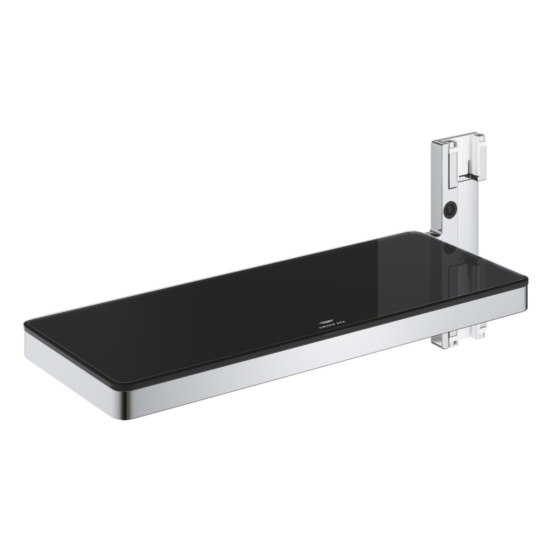 Grohe Rainshower Aqua Pure SmartControl Termostatik Duş Sistemleri İçin Raf, Siyah-Krom - 101677KI00 - 2