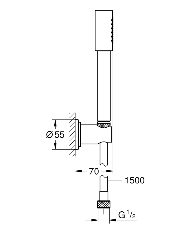 Grohe Rainshower Aqua Stick Duş seti - 26892000 - 5