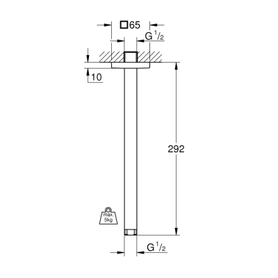 Grohe Rainshower Duş Başlığı Dirseği 292 Mm - 27484000 - 2