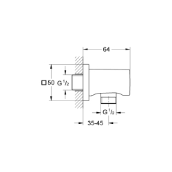 Grohe Rainshower Duş Çıkış Dirseği 1/2