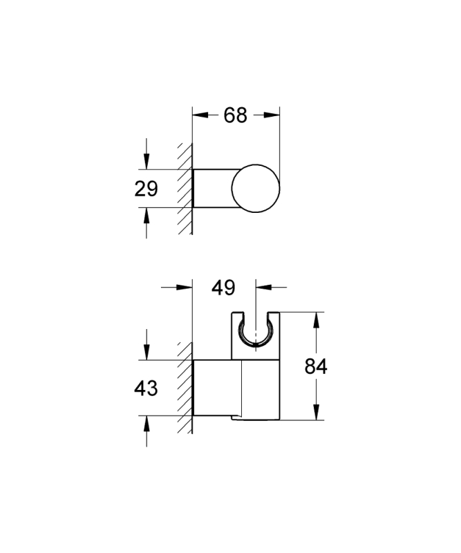 Grohe Rainshower El Duşu Askısı - 27055000 - 3